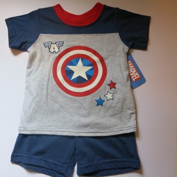 Marvel Other - Marvel Captain America Superhero 2 Piece Set *NWT*